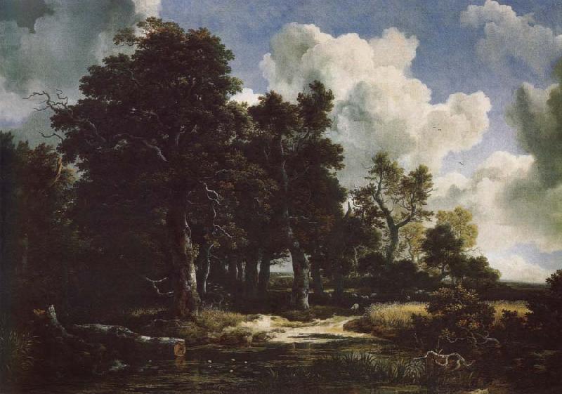 Jacob van Ruisdael Edge of a Forest with a grainfield oil painting image